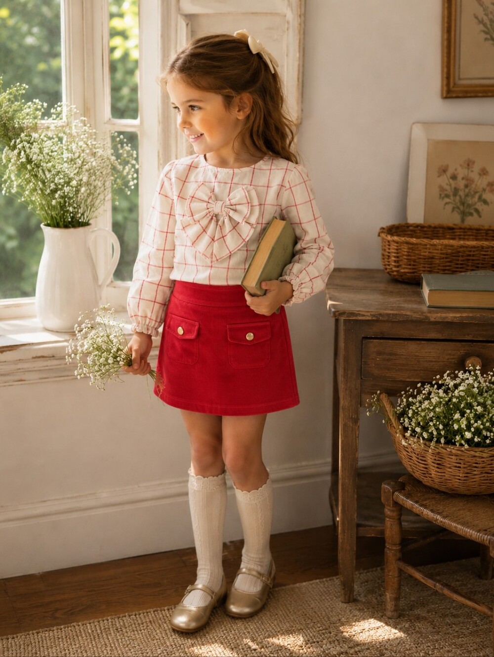The Beaufort Bonnet Company Beatrice Bow Blouse | NWT | 4T
